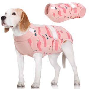 aofitee dog surgery recovery suit, anti licking recovery suit for dogs cats breathable dog onesie for surgery female male, dog cone alternative after surgery surgical suit for abdominal wounds