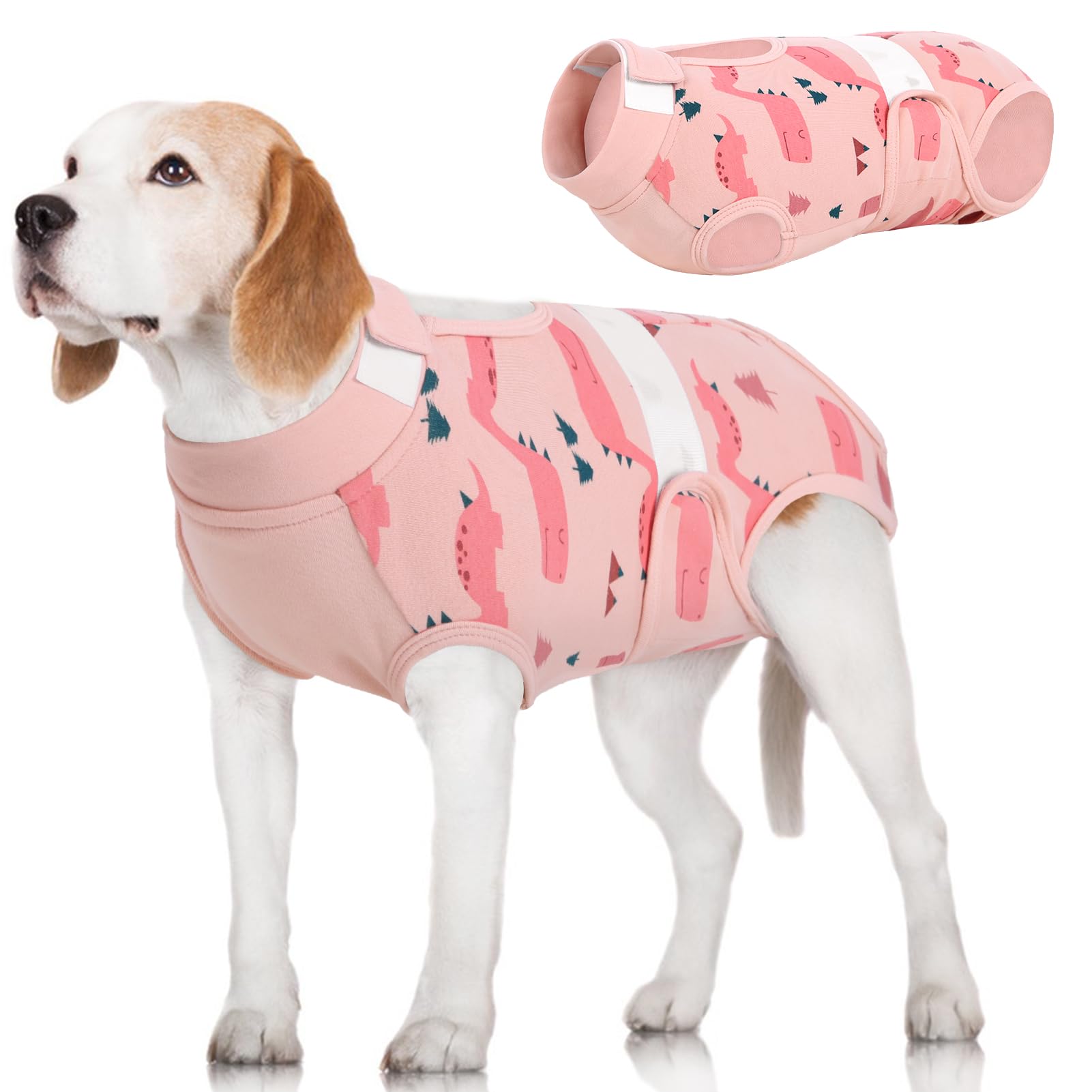 AOFITEE Dog Surgery Recovery Suit, Anti Licking Recovery Suit for Dogs Cats Breathable Dog Onesie for Surgery Female Male, Dog Cone Alternative After Surgery Surgical Suit for Abdominal Wounds