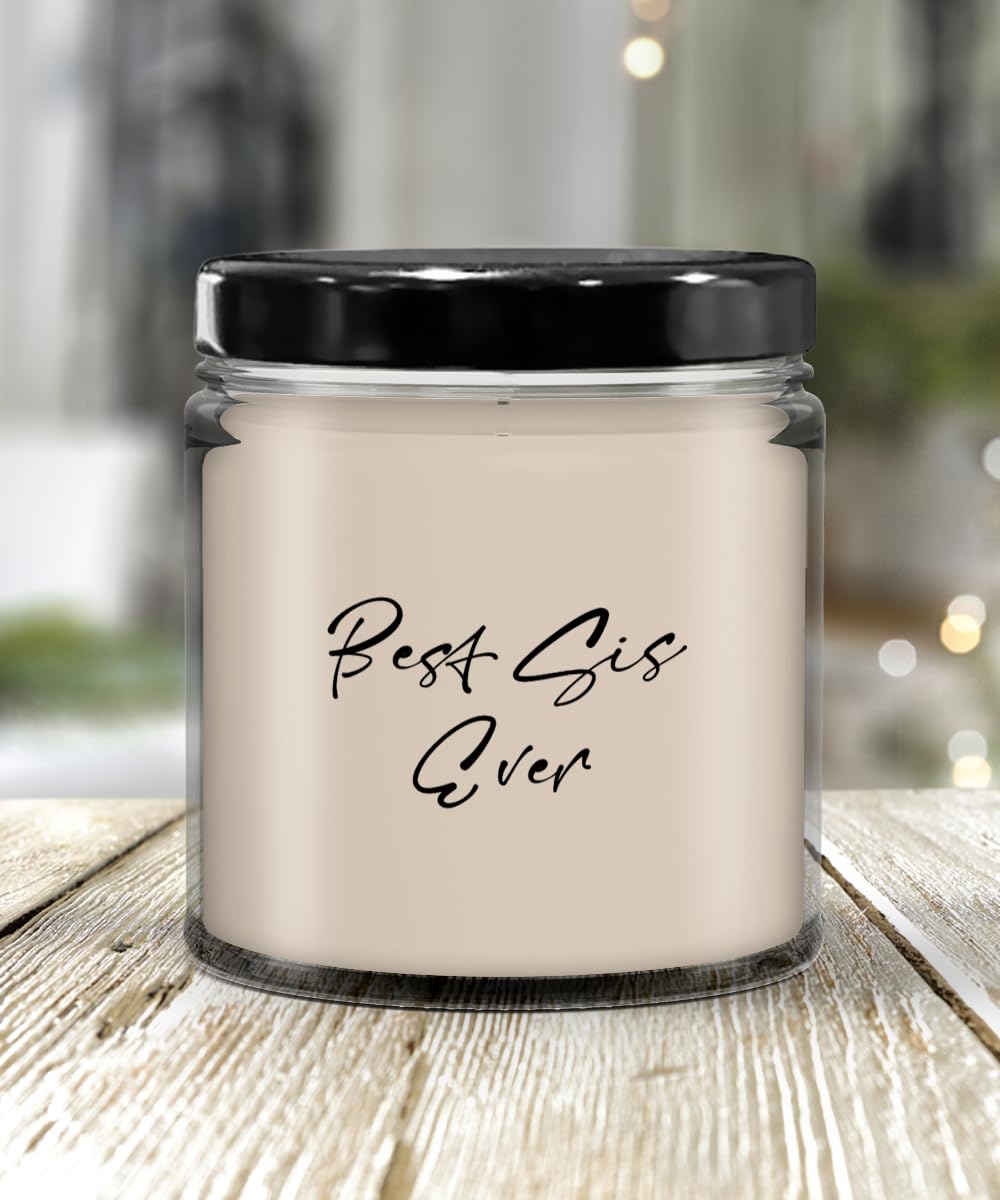 Best Sis Ever Candle Vanilla Scented Soy Wax 9oz Candle