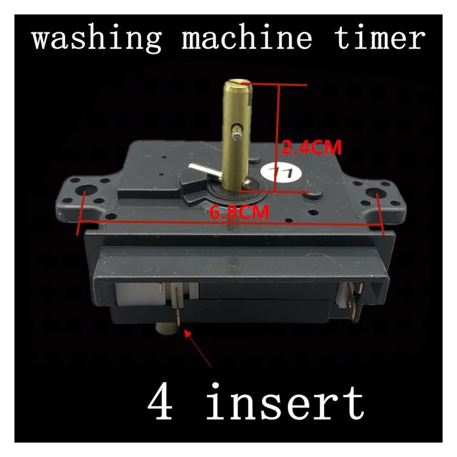 4insert 15 Minutes ，Compatible for Haier Washing Machine Timer Switch Wash Timer Semi-Automatic Double-Cylinder Washing Machine Parts