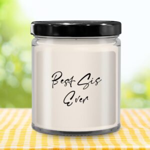 Best Sis Ever Candle Vanilla Scented Soy Wax 9oz Candle