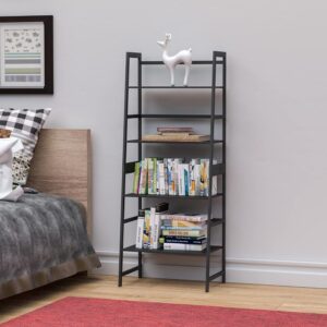 ZHOMUD Bookshelf, 4-Tier Multipurpose Shelf/Display Rack/Storage Shelf/Bookcase for Living Room, Bedroom,Home Office,Kitchen