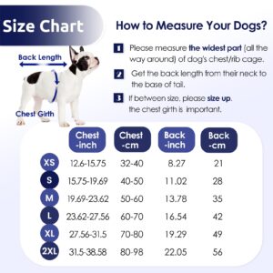 AOFITEE Dog Surgery Recovery Suit, Anti Licking Recovery Suit for Dogs Cats Breathable Dog Onesie for Surgery Female Male, Dog Cone Alternative After Surgery Surgical Suit for Abdominal Wounds