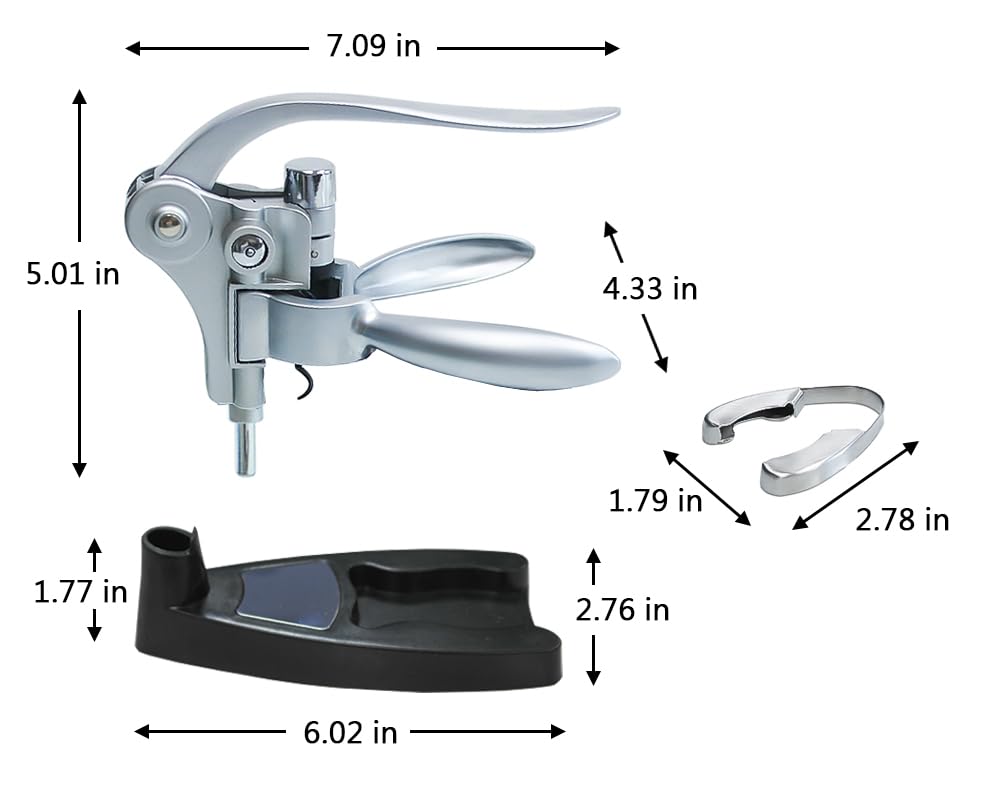 Lutong Wine Opener Set, Including Corkscrew, Foil Cutter, Opener Stand Wine Bottle Opener,Wine Corkscrew Set,Wine Opener Kit.