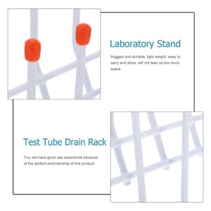 TAMOSH Lab Drying Rack 24 Pegs Lab Glassware Rack Wire Glassware Drying Rack Wall Mount/Freestanding Lab Glass Drying Rack