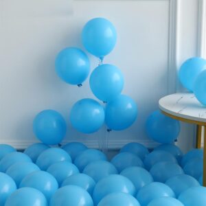 PageebO Travel Themed Party Balloon Arch Kit 131pcs Dusty Blue Coffee Balloon with Globe Plane Aluminium Balloon for Time Flies 1st Birthday Party Birthday Party Retirement Farewell Party decorations