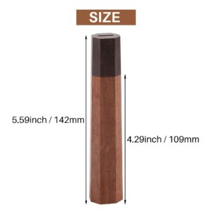 TAMOSH DIY Blank Japanese Kitchen Knives Chef Knife Replacement Octagonal Wooden Handle