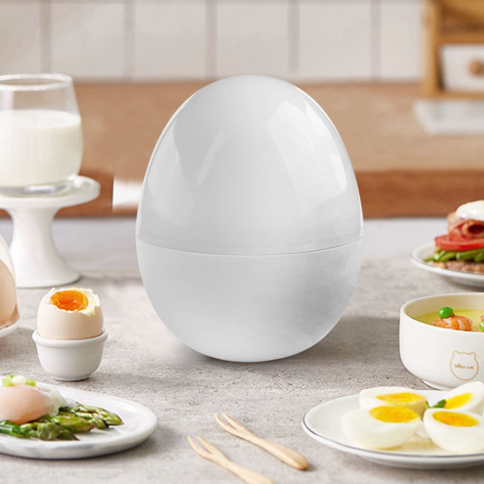 TAMOSH Egg Pod - Microwave Egg Boiler Cooker Egg Steamer Perfectly Eggs and Detaches the