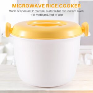 TAMOSH Portable Microwave Oven Rice Cooker Multifunctional Steamer 2800Ml Insulation Lunch Box Steaming Utensils for Microwave