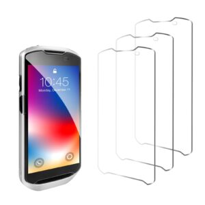 carpsdzy 3pcs tempered glass screen protector for zebra tc51 tc510k tc52 tc52x tc56 tc57 tc57x barcode scanner,hd clean,scratch impact protection