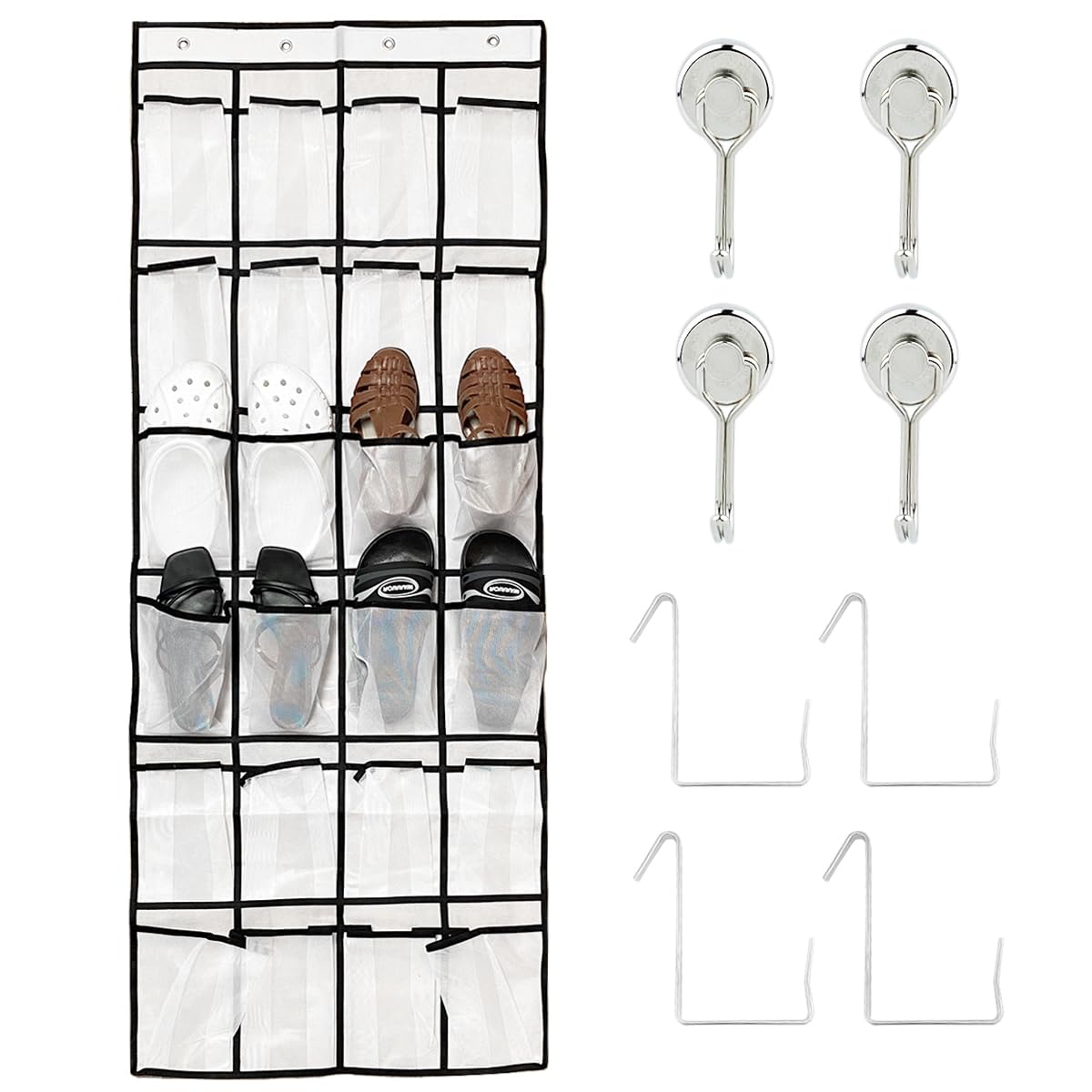 CUIDEWEIER Cruise Essentials Over the Door Shoe Organizer Holder Magnetic Hooks for Cabin,Disney/Royal Caribbean/Carnival/Princess/NCL/Celebrity/MSC/Norwegian Items Must Have,Hanging Decoration Magnet