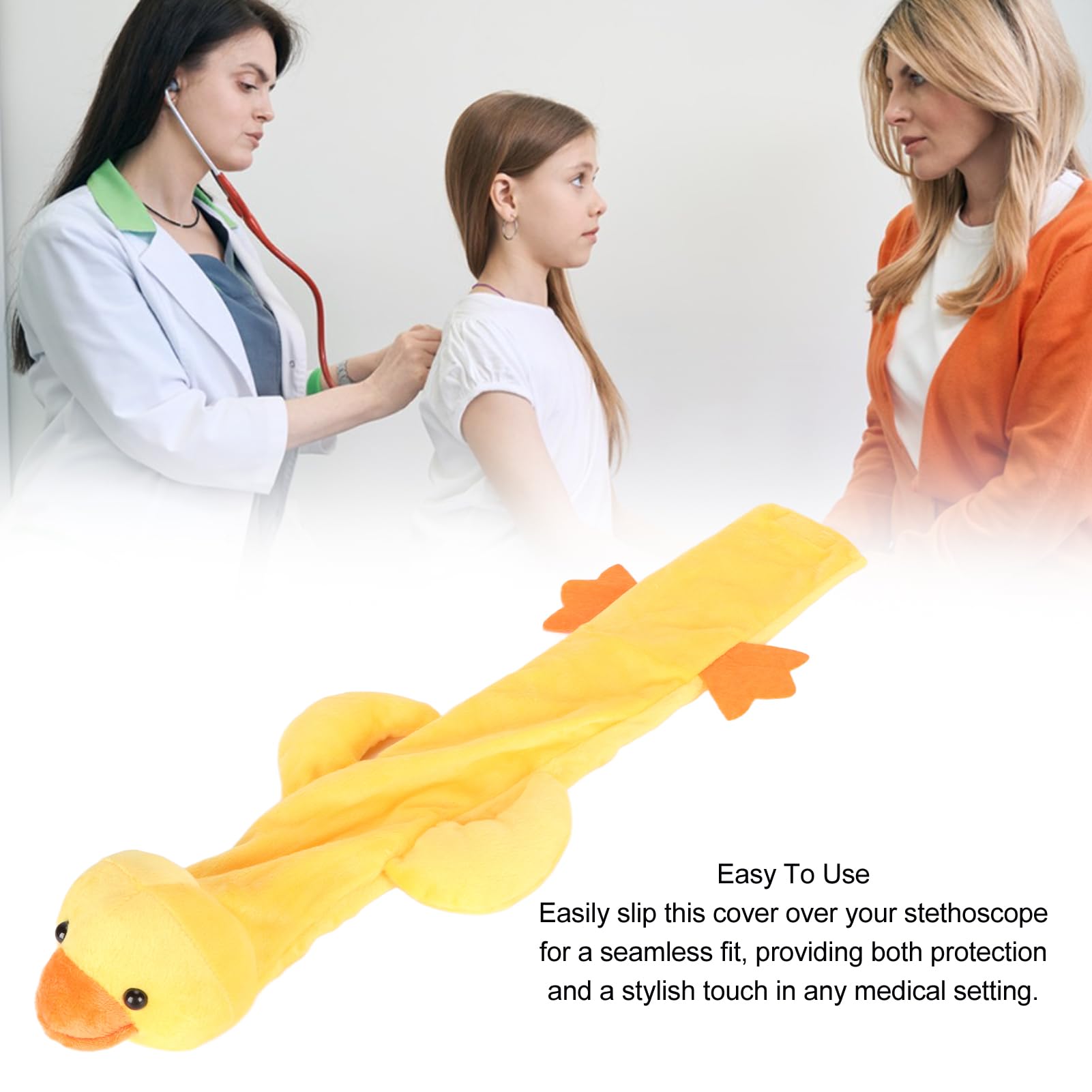 Stethoscope Covers Cute Animal Shape Plush Stethoscope Cover Sleeves Stethoscope Accessories for Nurses Doctors (Duck)