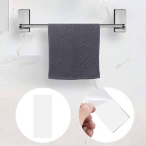 Self-Adhesive Strips, Bathroom Towel Holder Replaces Stickers, Replacement Adhesive Strips Compatible Self-Adhesive Towel bar, Bathroom Towel Rack, 3.35 x 1.57 inches (Pack of 4)