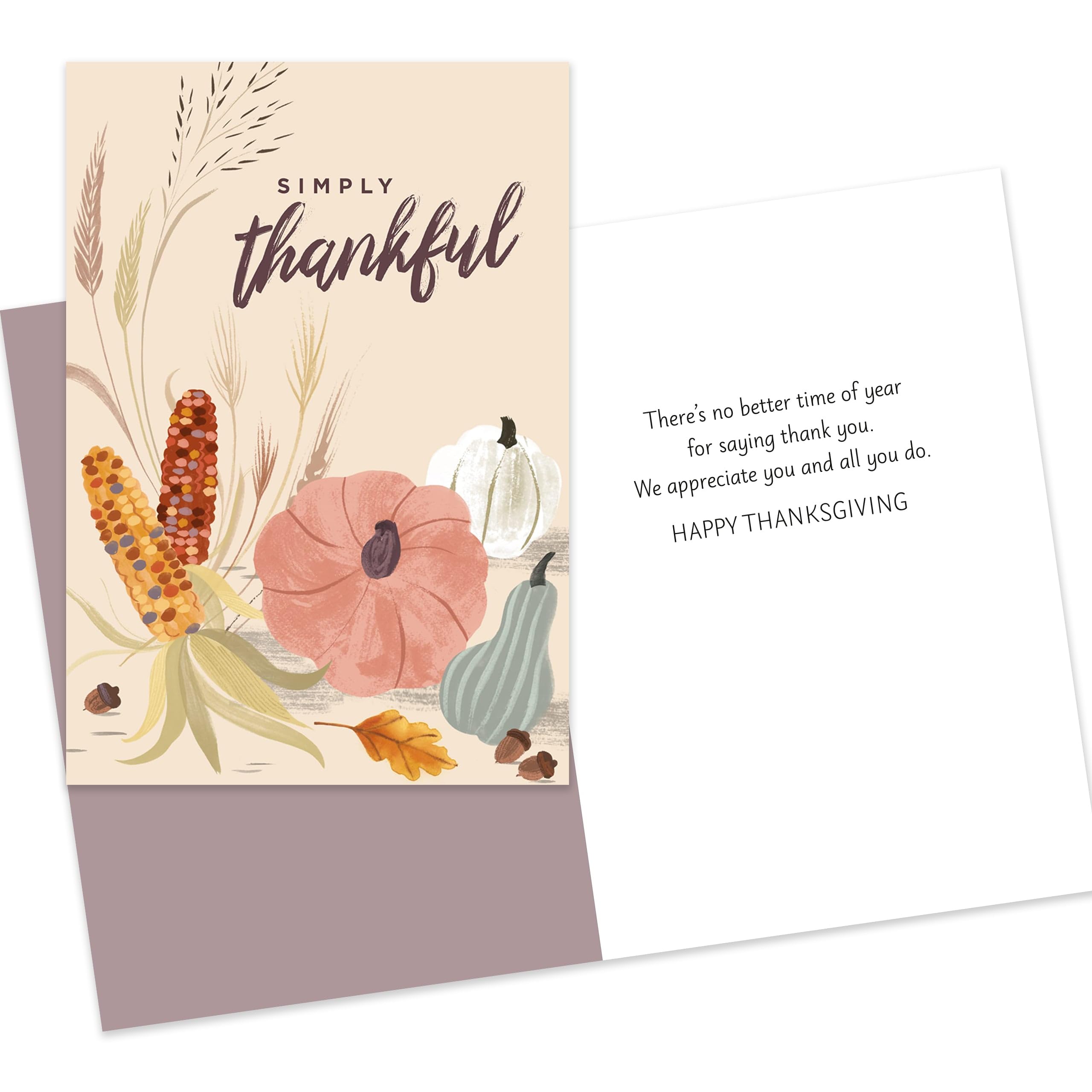 Hallmark Business 25 Pack Bulk Assorted Employee Thanksgiving Cards (Appreciation)