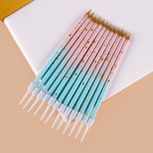 CAKE CODE Pink Blue Gold Long Thin Birthday Candles, Cake Candles, Birthday Parties, Wedding Decorations, Party Candles