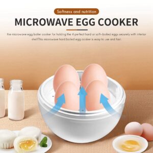 TAMOSH Egg Pod - Microwave Egg Boiler Cooker Egg Steamer Perfectly Eggs and Detaches the