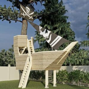 The Pirate Ship © 1 Tree 2 Post Treehouse Plan