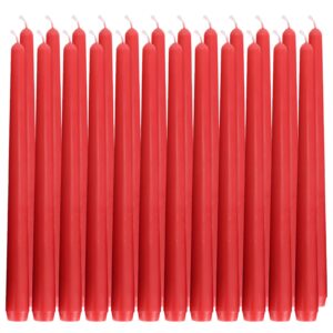 home & relax 24 pack pink taper candles, 4/5" x10" tapered candles,dripless and unscented dinner candles, paraffin wax with cotton wicks, burning time of 8~10 hours,taper candles set