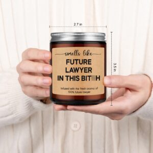 GSPY Lawyer Candle - Future Lawyer Gifts, Funny Lawyer Gifts for Women, Men - Law School Gifts, Law Student Gifts - Law School Essentials, Christmas, Graduation Gifts for Law Students, Lawyers