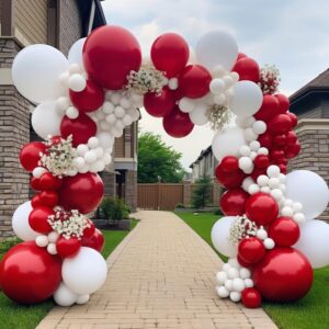 Pastel White Balloons-Double Stuffed White Balloons Different Sizes Latex Matte White Balloon Garland White Balloon Arch Kit for Birthday Baby Shower Wedding Bridal Shower Party Decorations