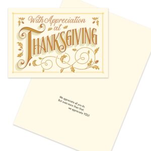 Hallmark Business 25 Pack Bulk Assorted Employee Thanksgiving Cards (Appreciation)