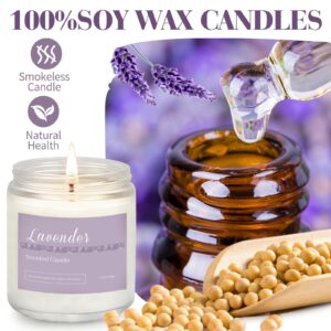 6 Pack Candles for Home Scented Aromatherapy Candles Gifts Set for Women, Lavender Candle, 37.8 oz 300 Hour Long Lasting Candles, Stocking Stuffers, Birthday, Valentine, Christmas, Anniversary Present