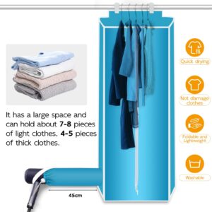 BobBros Portable Clothes Dryer Bag, Fast Drying Solution for Travel, Hotel, Apartment, and Dorms, Foldable & Water Resistant, Lightweight Quick Drying Bag (Without Dryer)