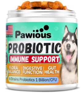 probiotics for dogs - digestive enzymes gut flora, digestive health, immune system - diarrhea support, itchy skin, allergies - pumpkin, flaxseed meal, papaya powder - probiotic chews for dogs