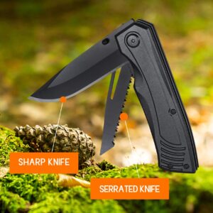 Fathers day Gift for Men Dad Husband Brother,2 In 1 Folding Knife Saw,Mens Stocking Stuffers 2023,Men Gifts for Christmas,Cool Gadgets Gifts Idea,Gifts for Men Who Have Everything