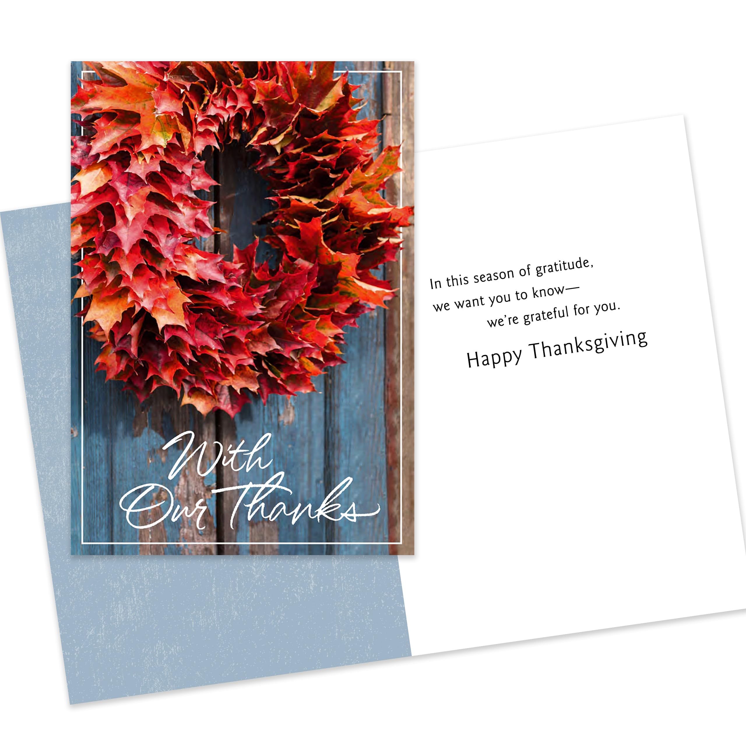 Hallmark Business 25 Pack Bulk Assorted Thanksgiving Cards (Appreciation & Thanks) for Customers