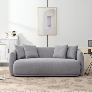 merax sofa,modern arm sofa for living room and bedroom,with 4 pillows