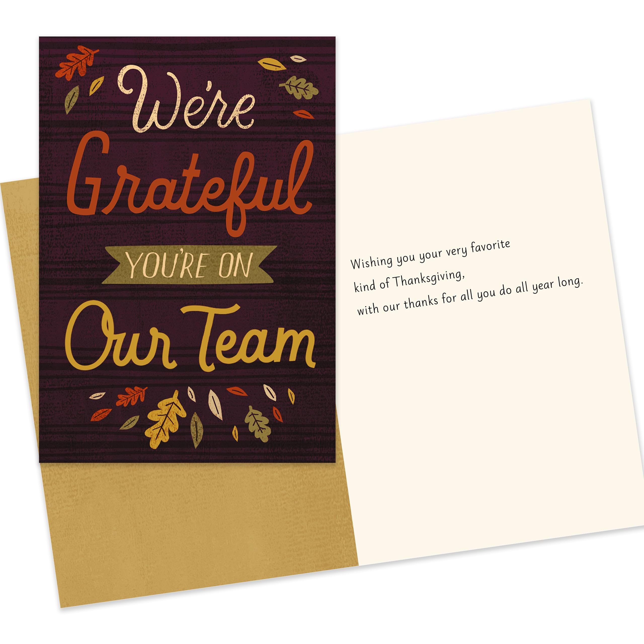 Hallmark Business 25 Pack Bulk Assorted Employee Thanksgiving Cards (Appreciation)