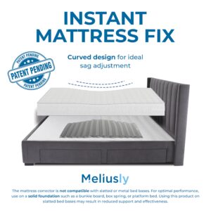 Meliusly Sagging Mattress Support Pad (47x35'' - Large) Patent Pending Mattress Firming Pad to Make Mattress Firmer - Saggy Bed Mattress Sag Support Board - Sinking Mattress Fix Firm Insert