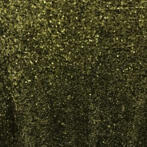 Sequins Stretch Velvet by Elotex International Fabric (Olive)