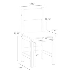 RiverRidge 2pc Kids Desk and Chair Set with Cubbies, Bookracks and Red, White with Black Bins