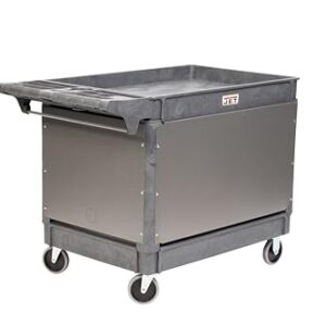 JET PUC-3725 Resin Utility Cart with JT1-126 LOAD-N-LOCK Security System