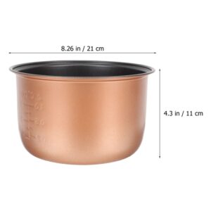 HEMOTON Inner Pot for Instants Pot 3.2-Qt, Polished Surface, Rice Cooker, Nonstick Pot, Replacement Inner Pot, Inner Pot Parts, Alloy Cooking Pot with scale (3L, 8.25"D x 8.25"W x 4.32"H)