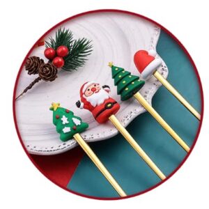 Christmas Spoon, A beautiful set of 4 spoons and below you will find the description o Christmas Coffee Spoon, Dessert Spoon, Ice Cream Spoon, Creative Tableware Gift.