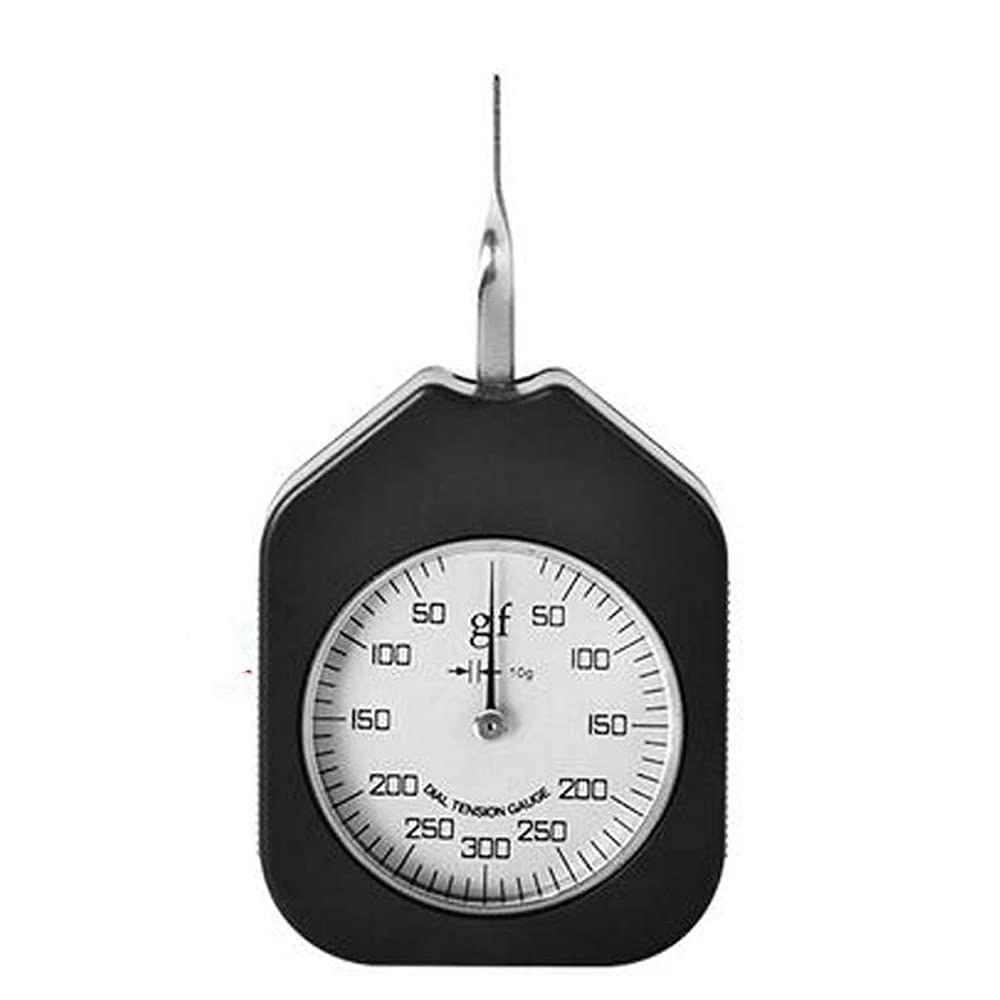 300G Orthodontic Tensile Gauge - Portable Durable Metal with LCD Display - Dial Tension Gauge for Relay Contacts and Spring Tension