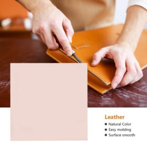 MUNEFE Leather, Vegetable Leather, Hand Tanned Vegetable Leather, Suitable for Crafts Harnesses Home Decoration Knife Sheaths(2.0 Thickness 20 * 20cm)