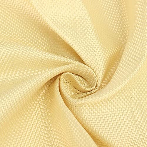 GatherTOOL 200gsm Fabric Woven Aramid Fiber Cloth Plain 100cm/39.4'' Width Yellow 100 * 30cm