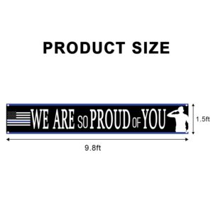 Police Officer We Are So Proud Of You Yard Sign Banner,Police Officer Retirement Party Graduation Party Decoration,Police Appreciation