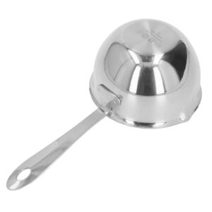 Stainless Steel Butter Warmer, 6.7oz Butter Melting Pot Saucepan with Pour Spouts Mini Milk Pot for Boiling Milk, Sauce, Gravies, Pasta(Silver)