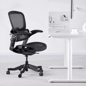 HINOMI H1 Classic V3 Ergonomic Office Chair with Lumbar Support - Comfy Computer Chair with Mesh, Home Office Desk Chair with Adjustable Arms, Comfortable Office Chair Back Support (with Headrest)