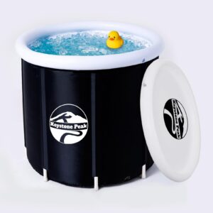 keystone peak ice bath - 108 gallons cold plunge tub + portable ice bath tub for athletes & navy seals + ice baths and soaking + cold water therapy - boost your immune system & improve recovery