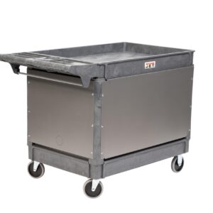 JET PUC-3725 Resin Utility Cart with JT1-126 LOAD-N-LOCK Security System