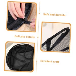 HOMSFOU Folding Laundry Basket Collapsible Laundry Hamper Folding Clothes Mesh Laundry Hamper Folding Sundries Organizer Clothes Basket Black Laundry Basket Laundry Mesh Basket Laundry Bag