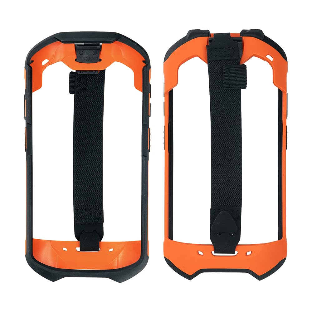 Protective Case Cover Bumper Case with Hand Strap Rugged Boot for Zebra TC52ax (SG-TC52AX-LORGB-01) Barcode Scanner,Sturdy Protect(Orange)