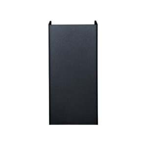 EMMA + OLIVER Sean Laminate Wood Tray-Top Trash Receptacle in Black