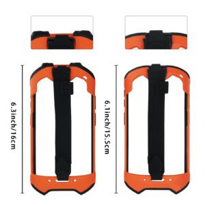 Protective Case Cover Bumper Case with Hand Strap Rugged Boot for Zebra TC52ax (SG-TC52AX-LORGB-01) Barcode Scanner,Sturdy Protect(Orange)